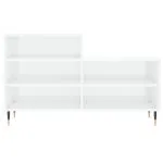 Pantofar, alb extralucios, 102x36x60 cm, lemn compozit