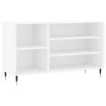 Pantofar, alb extralucios, 102x36x60 cm, lemn compozit