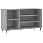 Pantofar, gri sonoma, 102x36x60 cm, lemn prelucrat