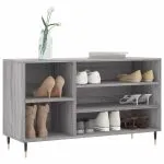 Pantofar, gri sonoma, 102x36x60 cm, lemn prelucrat