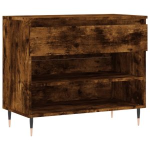 Pantofar, stejar fumuriu, 70x36x60 cm, lemn prelucrat