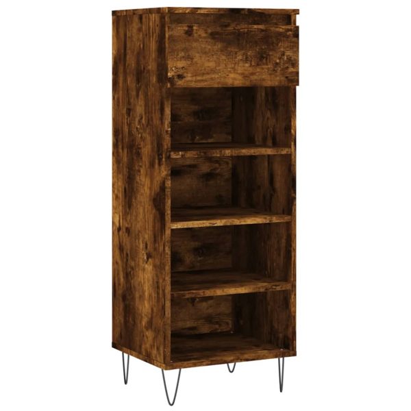 Pantofar, stejar fumuriu, 40x36x105 cm, lemn compozit