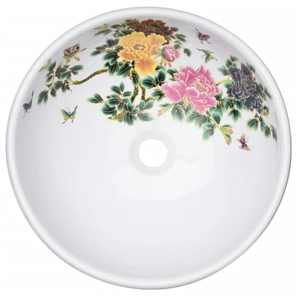 Lavoar de blat, multicolor, rotund, Φ41×14 cm, ceramică