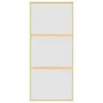 Ușă glisantă, auriu, 90×205 cm, sticlă ESG mată și aluminiu