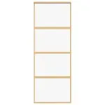 Ușă glisantă auriu 76×205 cm sticlă ESG transparentă/aluminiu