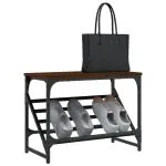 Pantofar, stejar maro, 60x30x45 cm, lemn compozit