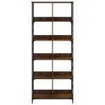 Bibliotecă, stejar maro, 78,5x33x188,5 cm, lemn prelucrat