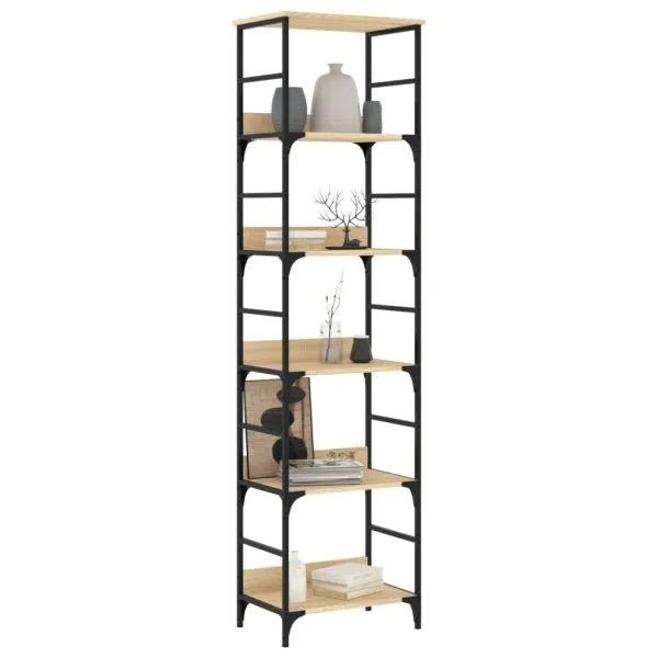 Bibliotecă, stejar sonoma, 50x33x188,5 cm, lemn prelucrat