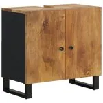 Set mobilier de baie, 5 piese, lemn masiv de mango