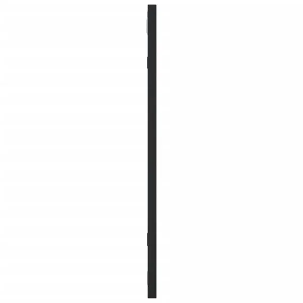 Oglindă de perete, negru, 50×50 cm, pătrată, fier