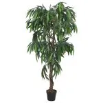 Arbore de mango artificial 450 de frunze 120 cm verde