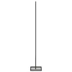 Brad de Crăciun din metal pentru decor, negru, 90 cm