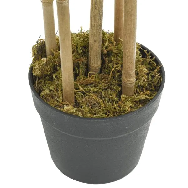 Arbore din bambus artificial 730 de frunze 120 cm verde