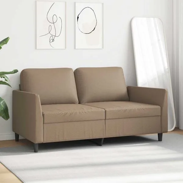 Canapea cu 2 locuri, cappuccino, 140 cm, piele ecologică