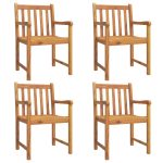 Set mobilier de grădină, 5 piese, lemn masiv de acacia