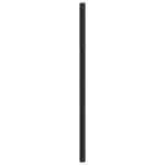Tăblie de pat metalică, negru, 80 cm