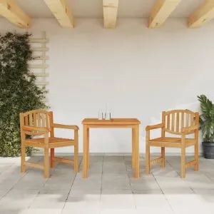 Set mobilier pentru grădină, 3 piese, lemn masiv de tec