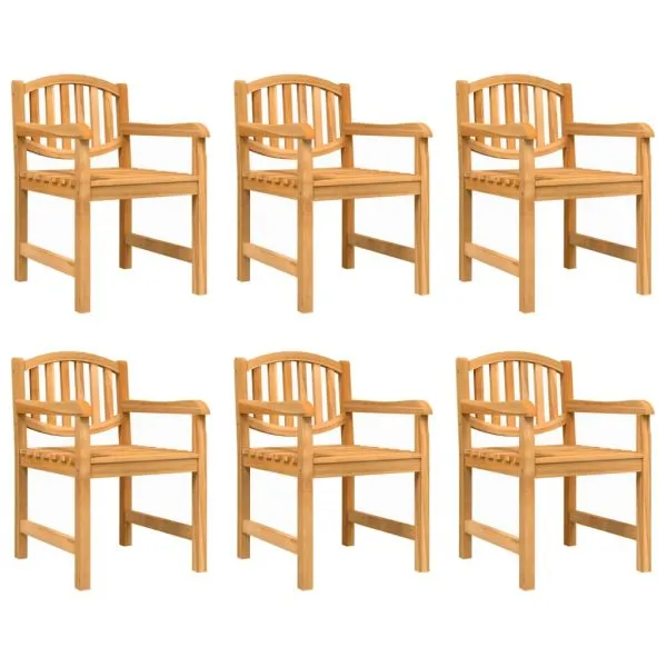 Set mobilier de grădină, 7 piese, lemn masiv de tec