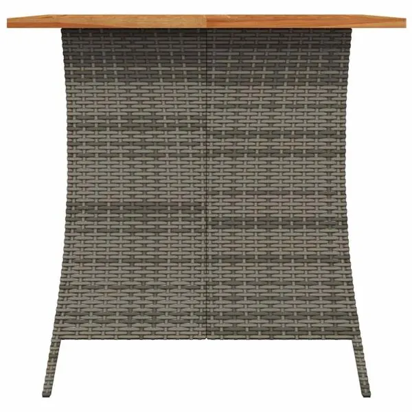Set mobilier de grădină cu perne, 5 piese, gri, poliratan