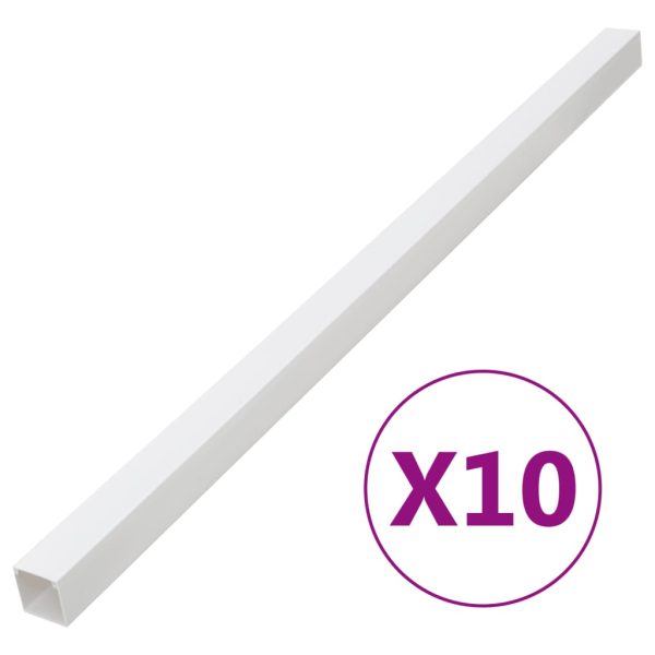 Șine de cabluri, 40×25 mm, 10 m, PVC