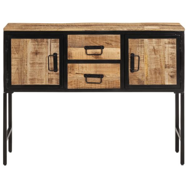 Dulap înalt, 100x35x75 cm, lemn masiv de mango brut