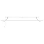 Copertină retractabilă manual, maro, 300×250 cm