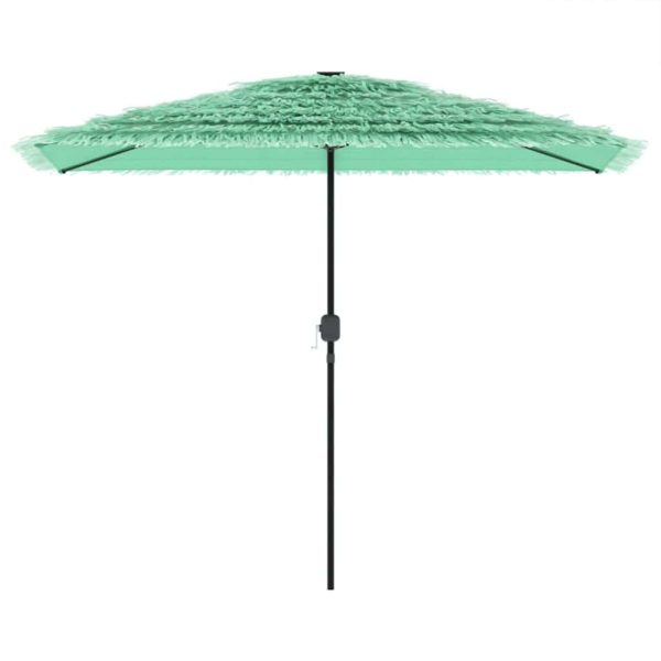 Umbrelă soare de grădină cu stâlp din oțel verde 300x200x250 cm