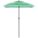 Umbrelă soare de grădină cu stâlp din oțel verde 300x200x250 cm