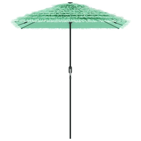 Umbrelă soare de grădină cu stâlp din oțel verde 300x200x250 cm
