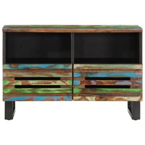Dulap TV, 70x34x46 cm, lemn masiv de acacia