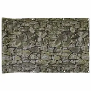Paravan de balcon cu aspect de piatră, 700×120 cm, PVC