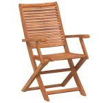 Scaune de grădină pliante, 4 buc. 57x66x95 cm lemn masiv acacia