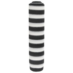 Plasă protecție intimitate antracit/alb 1,5×25 m HDPE 195 g/m²