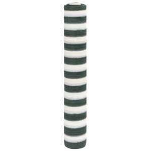 Plasă protecție intimitate, verde/alb, 1×10 m, HDPE, 75 g/m²