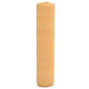 Plasă protecție intimitate, nisipiu, 1×50 m, HDPE, 75 g/m²