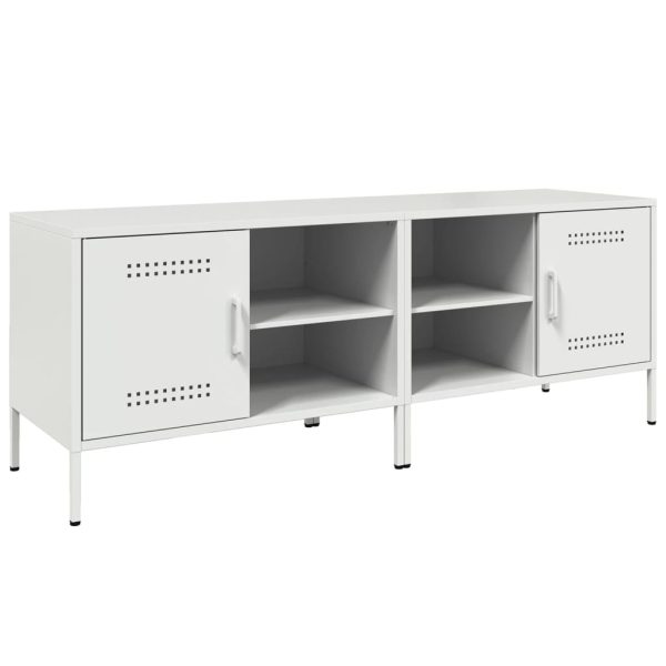 Dulapuri TV, 2 buc., alb, 68x39x50,5 cm, oțel
