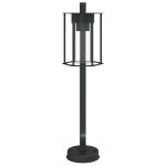 Lămpi de podea de exterior 3 buc. negru 60 cm oțel inoxidabil