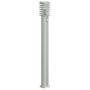Lampă exterioară de podea cu senzor argintiu 110 cm, oțel inox