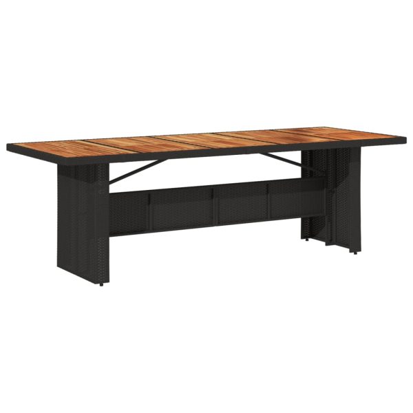 Set mobilier de grădină cu perne, 7 piese, negru, poliratan
