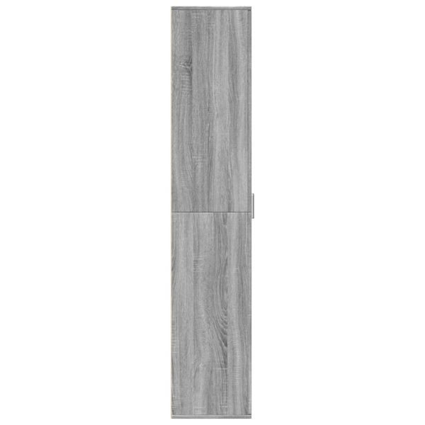 Dulap înalt, gri sonoma, 60x35x180 cm, lemn prelucrat