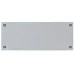 Tablă magnetică de perete, alb, 100×40 cm, sticlă securizată
