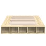 Cadru de pat, stejar sonoma, 120×190 cm, lemn prelucrat
