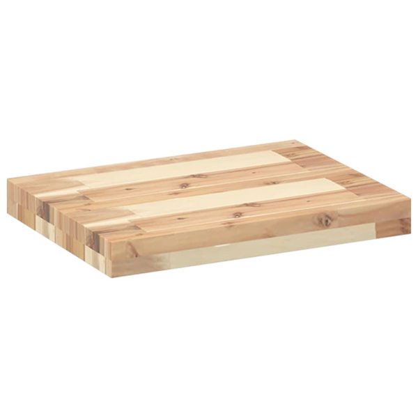 Rafturi suspendate 3 buc. 40x30x4 cm lemn masiv acacia netratat