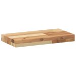 Raft suspendat 40x20x4 cm lemn masiv acacia netratat