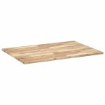 Blat de birou netratat, 80x70x2 cm, lemn masiv de acacia