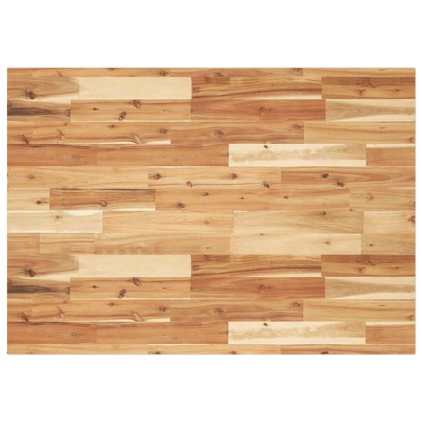Blat de birou finisat cu ulei, 80x70x2 cm, lemn masiv acacia