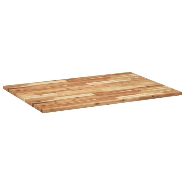 Blat de birou finisat cu ulei, 80x70x2 cm, lemn masiv acacia