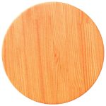 Blat de masă rotund, maro ceruit, Ø30×2,5 cm, lemn masiv de pin