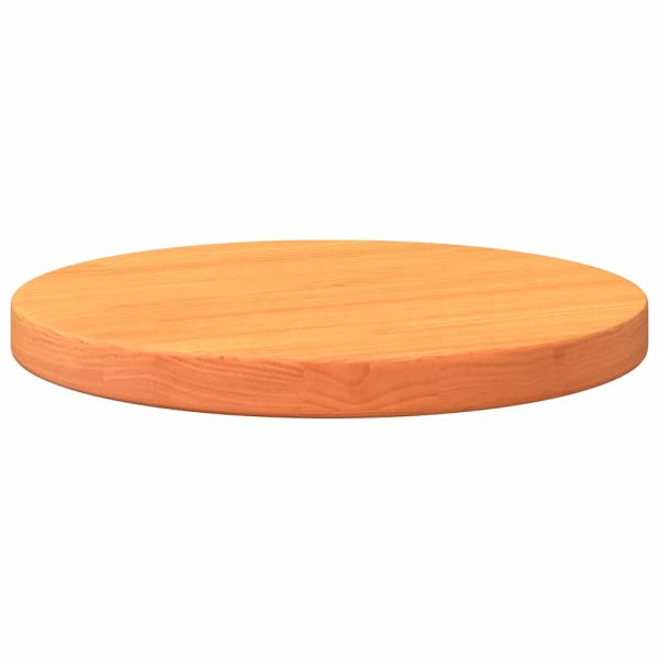 Blat de masă rotund, maro ceruit, Ø30×2,5 cm, lemn masiv de pin