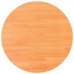 Blat de masă rotund, maro ceruit, Ø90×2,5 cm, lemn masiv de pin